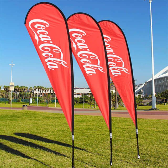 Teardrop Feather Event Flags